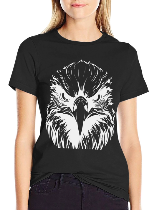 Eagle Graphic Tee - Bold Black Cotton T-Shirt