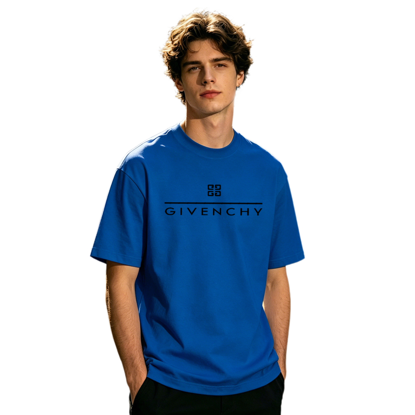 Unisex Classic 4G Square Logo GIVENCHY Letter Print Crew Neck T-Shirt Oversized Casual Basic Short Sleeve Tee Multiple Colors Available