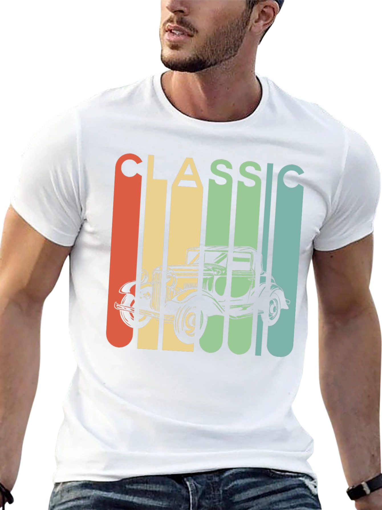 Classic Car Graphic T-Shirt - Retro Automotive Tee