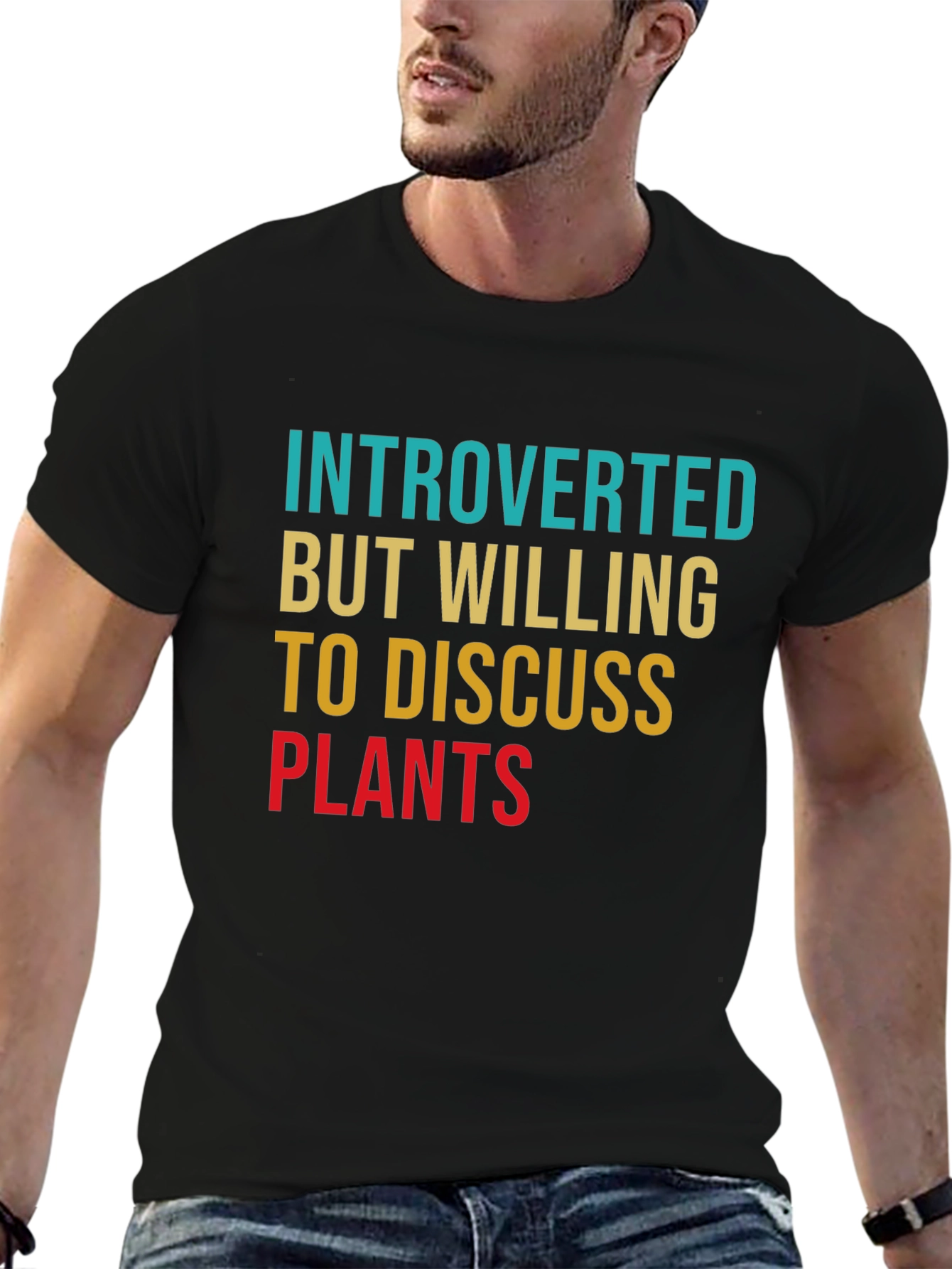 Introverted Plant Lover T-Shirt - Black