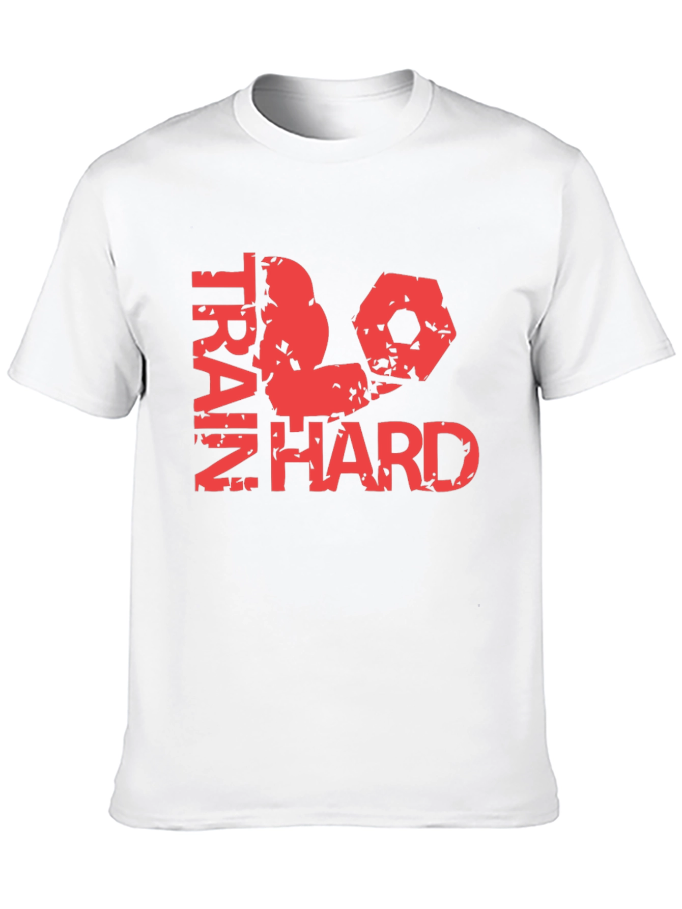 Train Hard Graphic Tee - Black Cotton