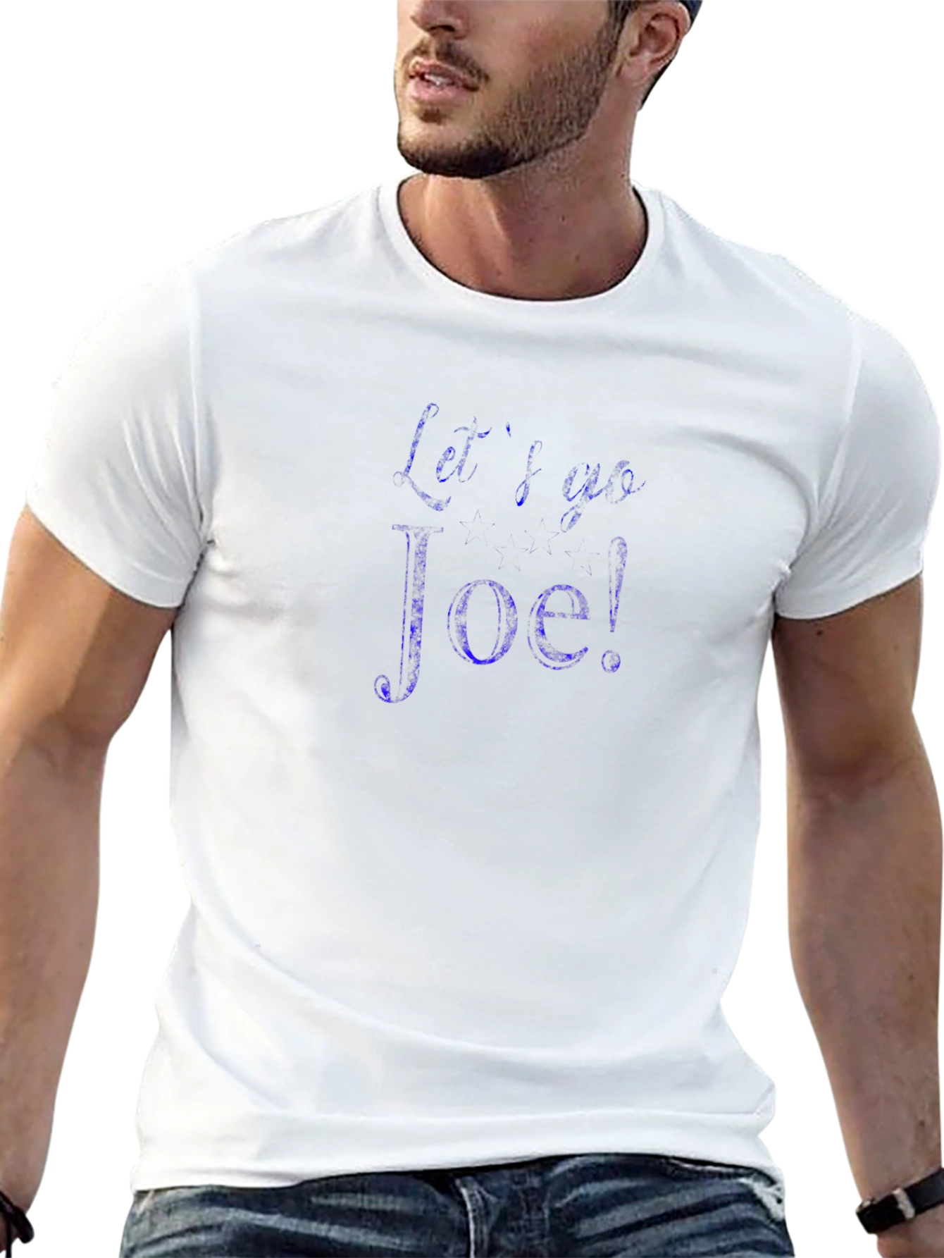 Lets Go Joe! Black Crew Neck T-Shirt