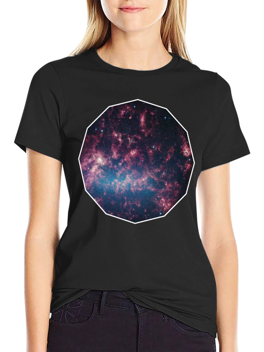Galaxy Print Black Tee