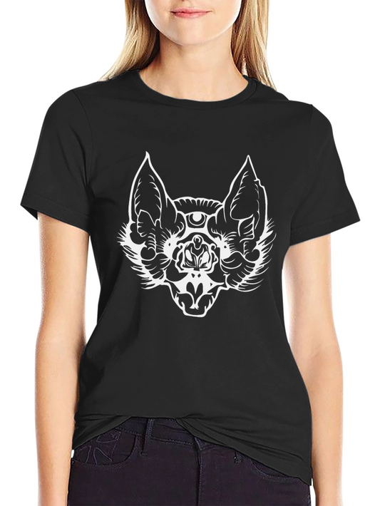 Mystic Bat Graphic Tee - Mens Black T-Shirt