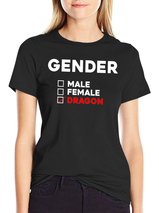 Gender Dragon T-Shirt - Unique Novelty Tee