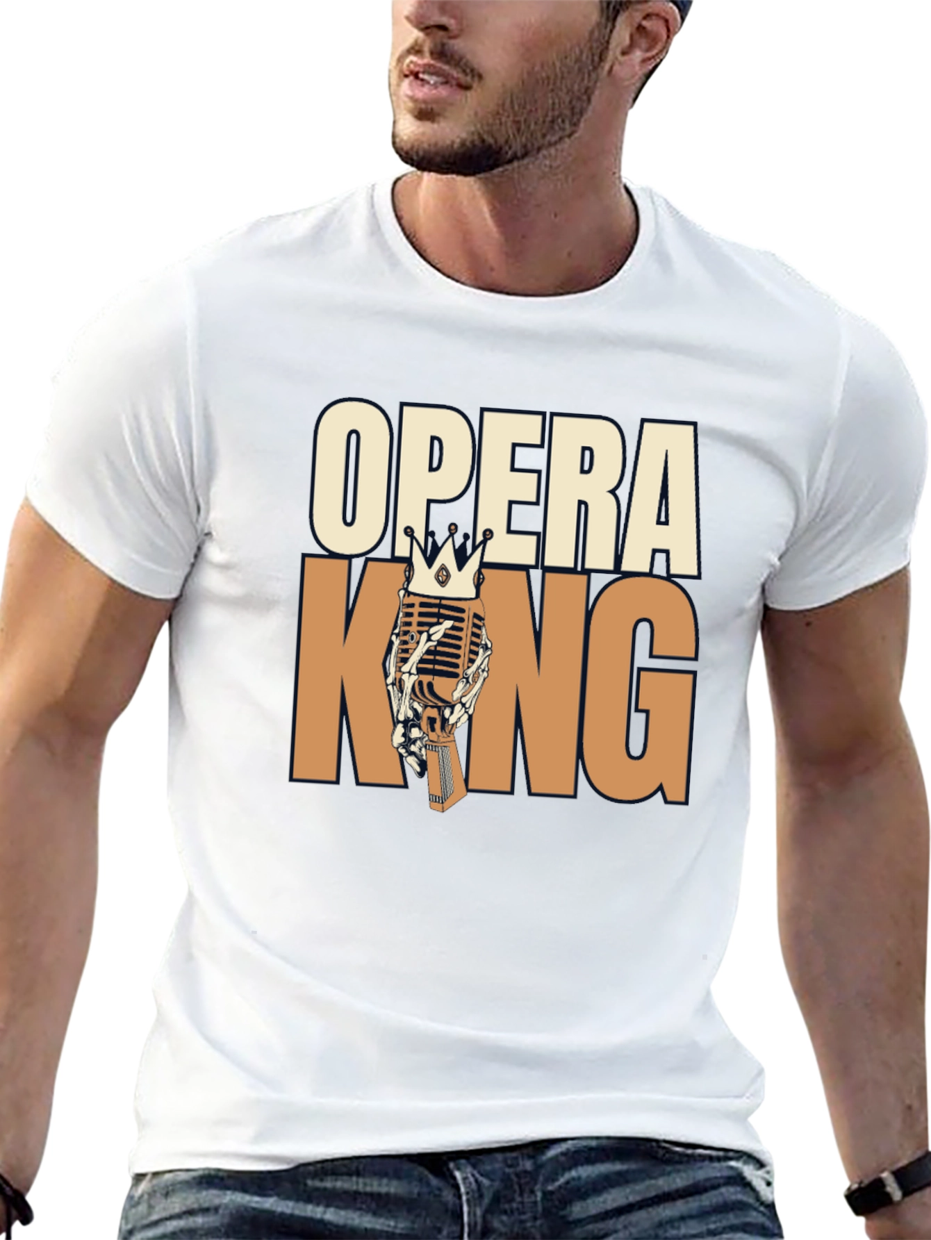 Opera King Graphic T-Shirt - Music Royalty Tee