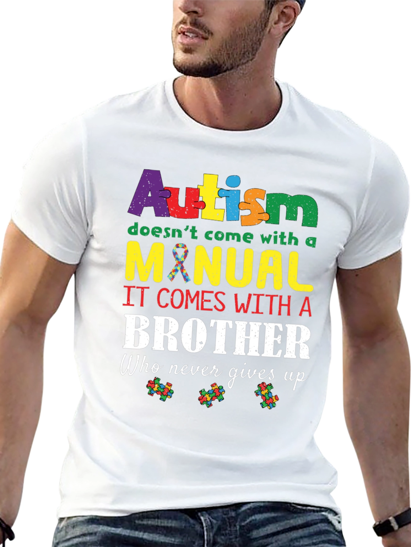 Autism Brother T-Shirt: Autism Awareness Tee