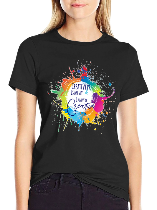 Creativity Messy T-Shirt - Artistic Graphic Tee