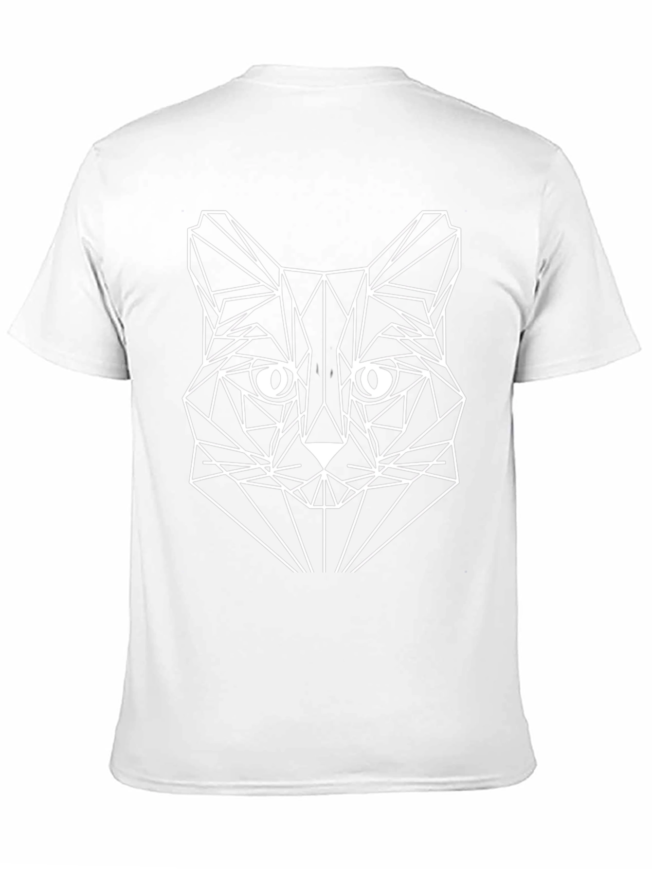 Geometric Cat T-Shirt - Modern Art Tee