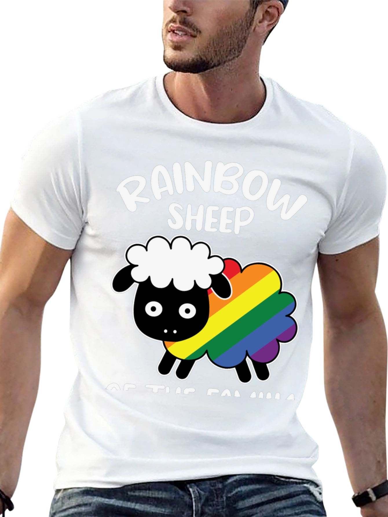 Rainbow Sheep LGBTQ+ Pride T-Shirt