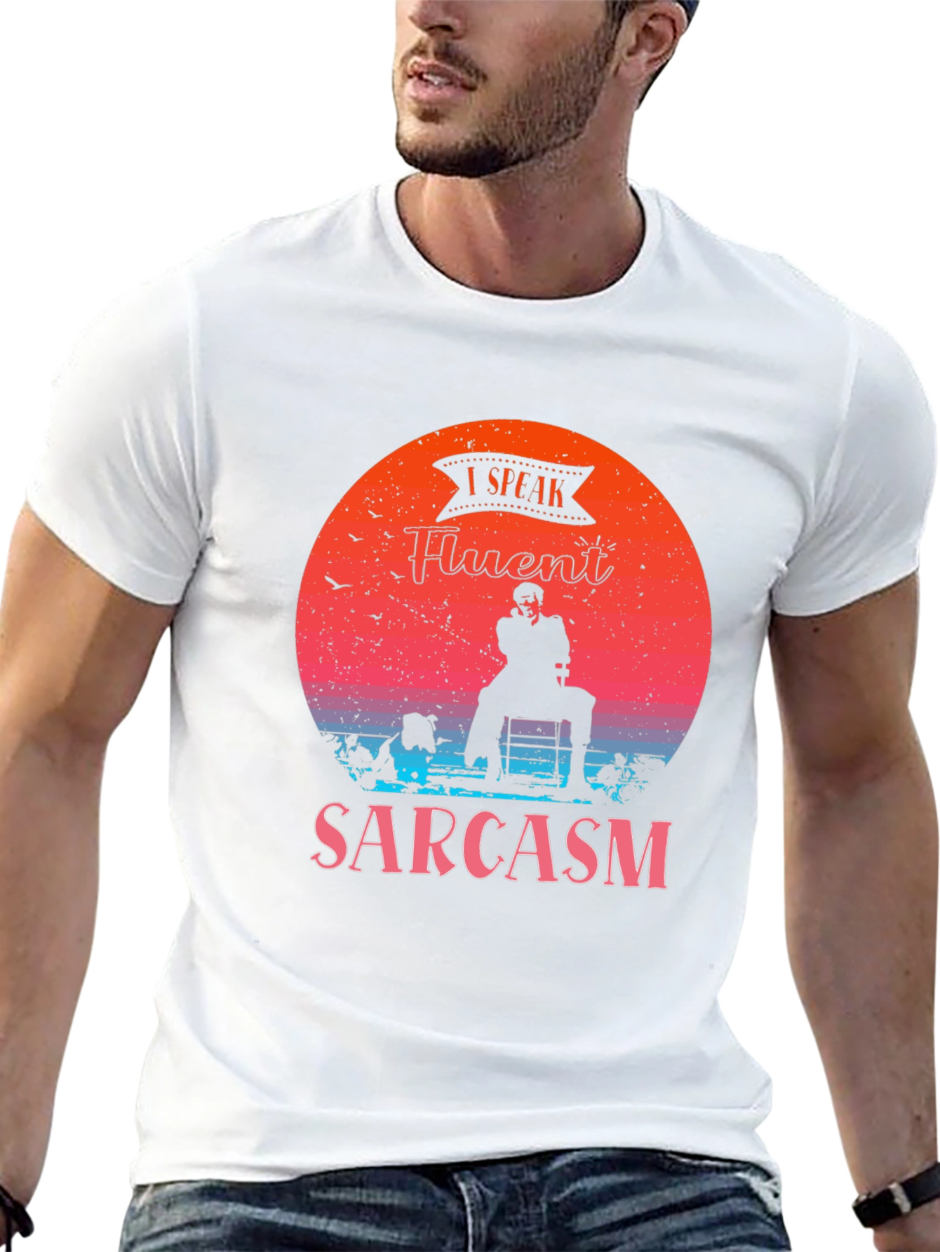 Fluent Sarcasm Graphic Tee - Black Humor T-Shirt