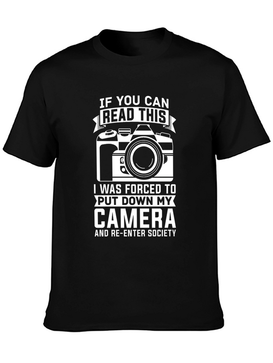 Funny Photography T-Shirt - Read This Camera Shirt