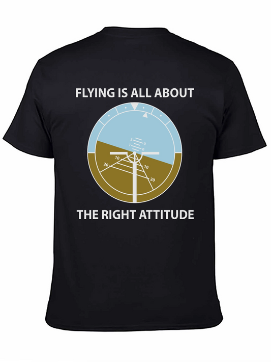 Flying Is All About The Right Attitude Graphic Tee