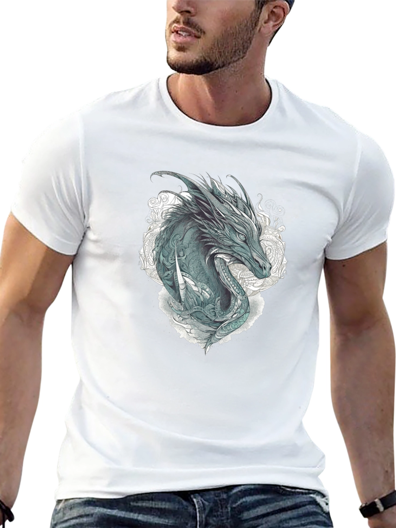 Dragon Graphic Tee - Mens Black T-Shirt