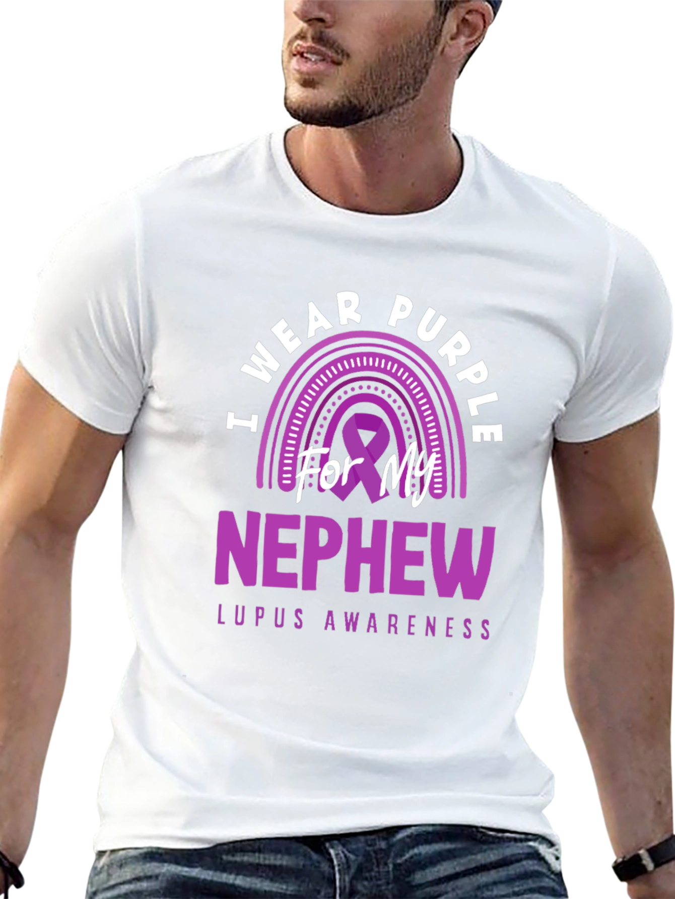 Purple Lupus Awareness Nephew T-Shirt