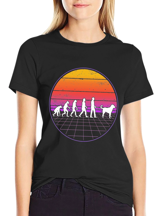 Evolution of Dog Walking T-Shirt