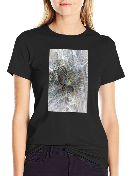 Abstract Floral Art T-Shirt - Modern Graphic Tee