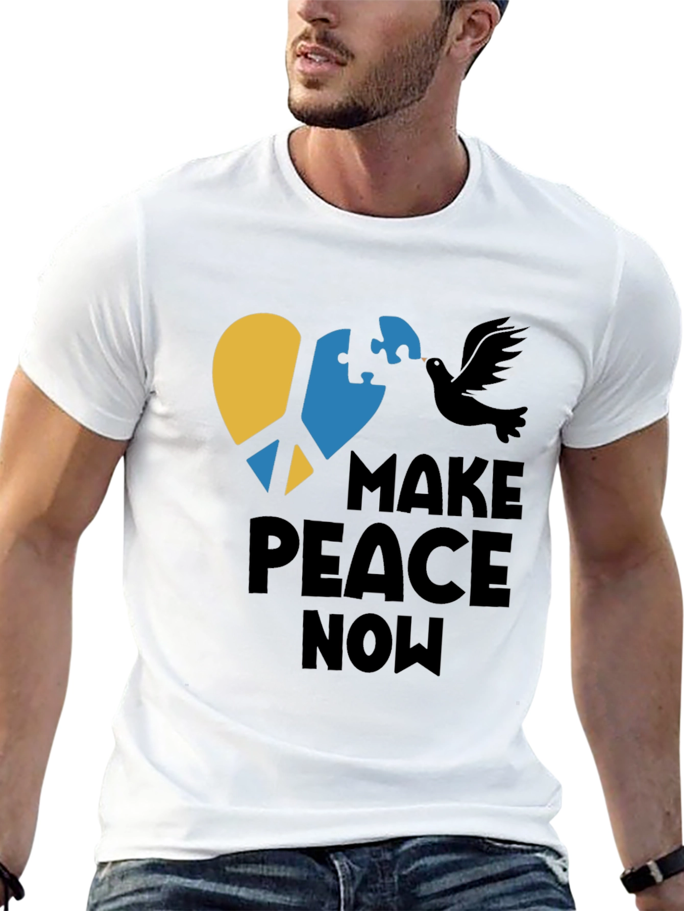 Make Peace Now T-Shirt - Ukraine Solidarity