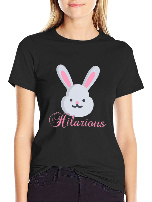 Hilarious Bunny Graphic Tee - Soft Cotton Blend