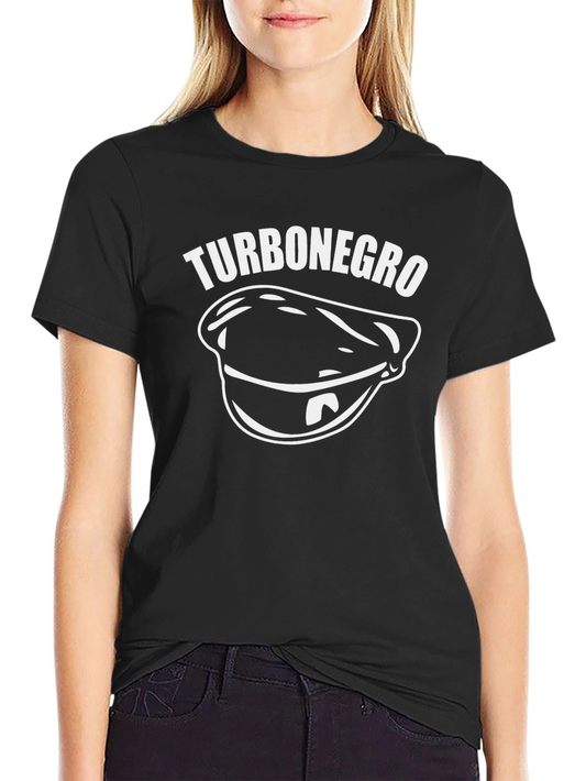 Turbonegro Hat T-Shirt - Black Cotton Graphic Tee