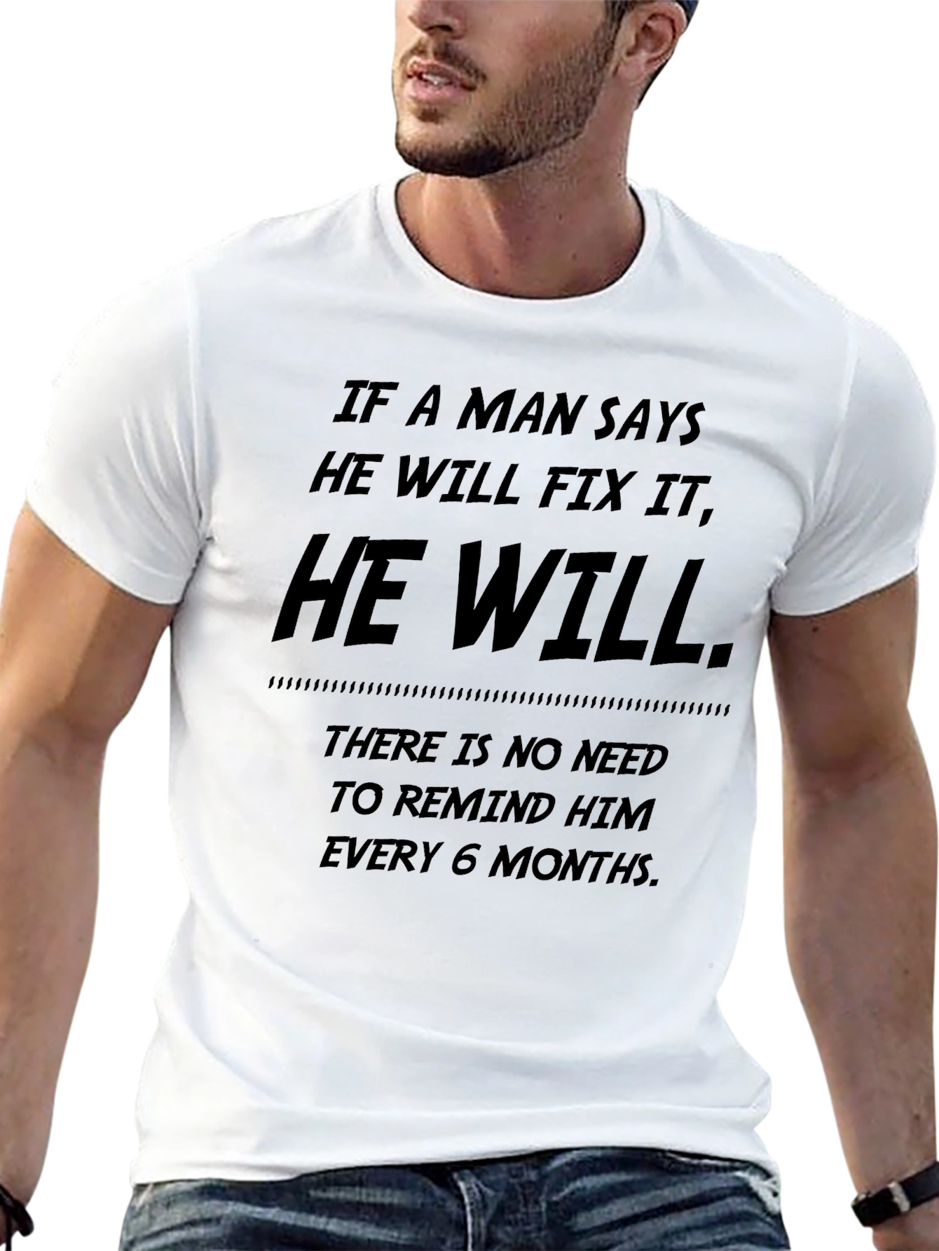 Mens He Will Fix It Graphic T-Shirt