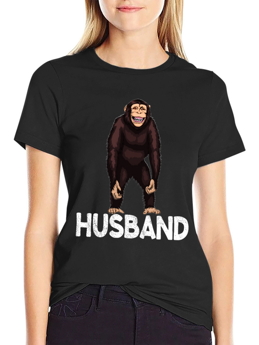 Husband Monkey Graphic Novelty T-Shirt