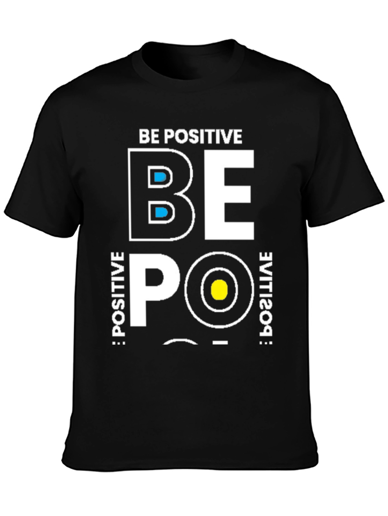 Be Positive Graphic T-Shirt - Black