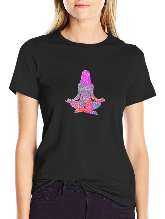 Meditative Glitter Yoga Tee