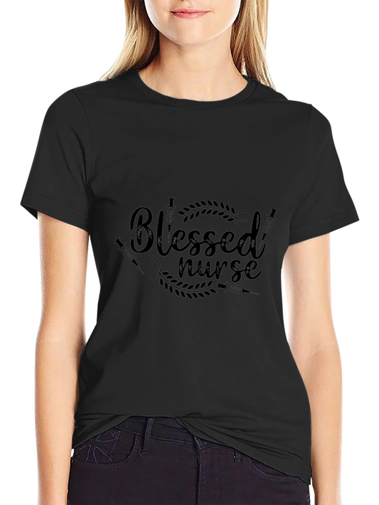 Blessed Nurse Black T-Shirt