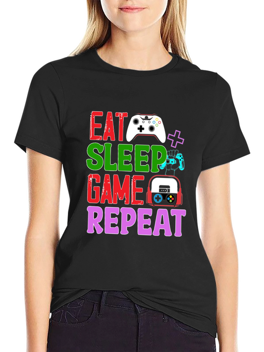 Eat Sleep Game Repeat T-Shirt