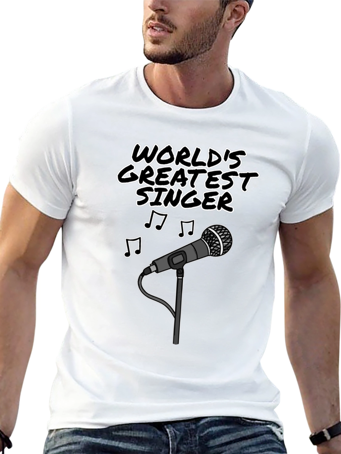 Worlds Greatest Singer T-Shirt - Music Lover Tee