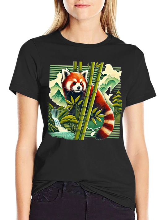Red Panda Bamboo Forest Graphic Tee