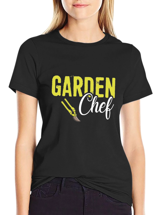 Garden Chef Graphic Tee - Black Cotton Blend