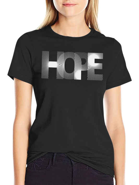 Abstract Hope Graphic Black T-Shirt