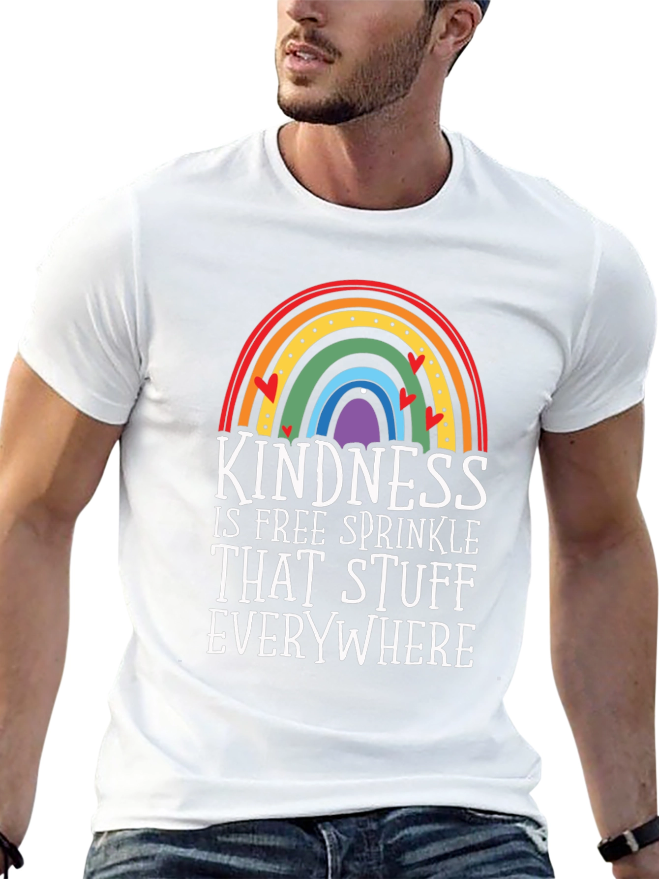 Kindness Rainbow Graphic Tee