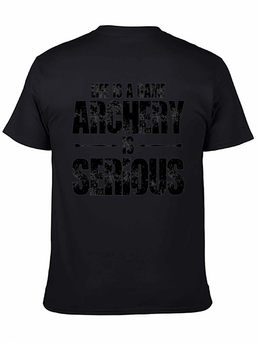 Archery is Serious Black T-Shirt
