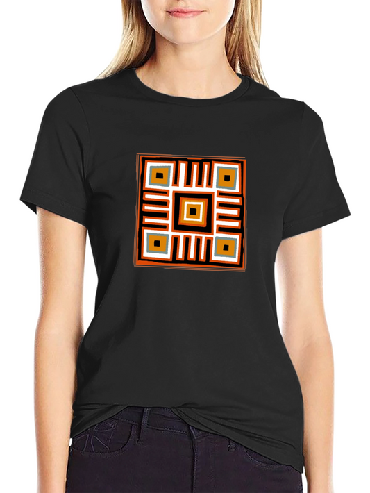 Geometric Print T-Shirt - Modern Style