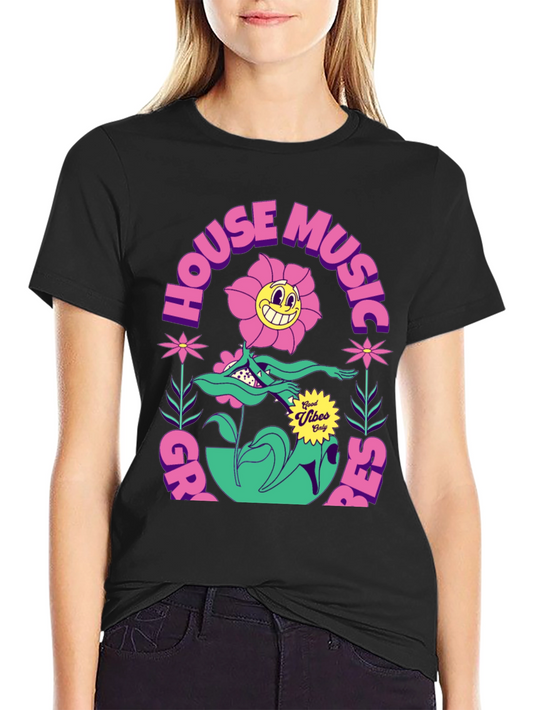 Groovy House Music Tee - Good Vibes Only