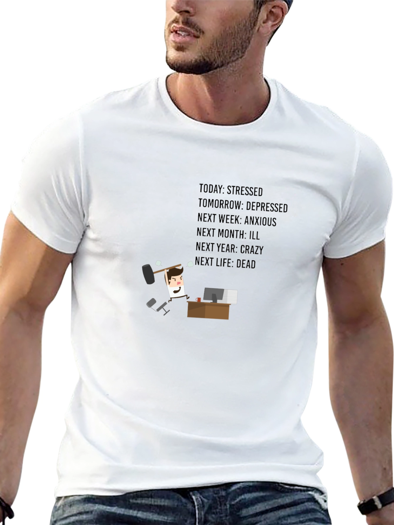 Stressed T-Shirt - Humorous Life Outlook