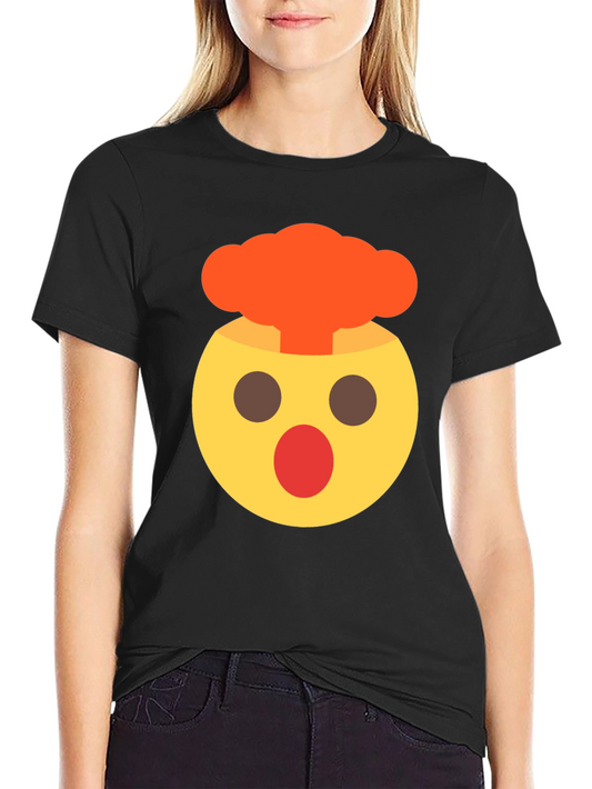 Emoji Mind Explosion Black T-Shirt