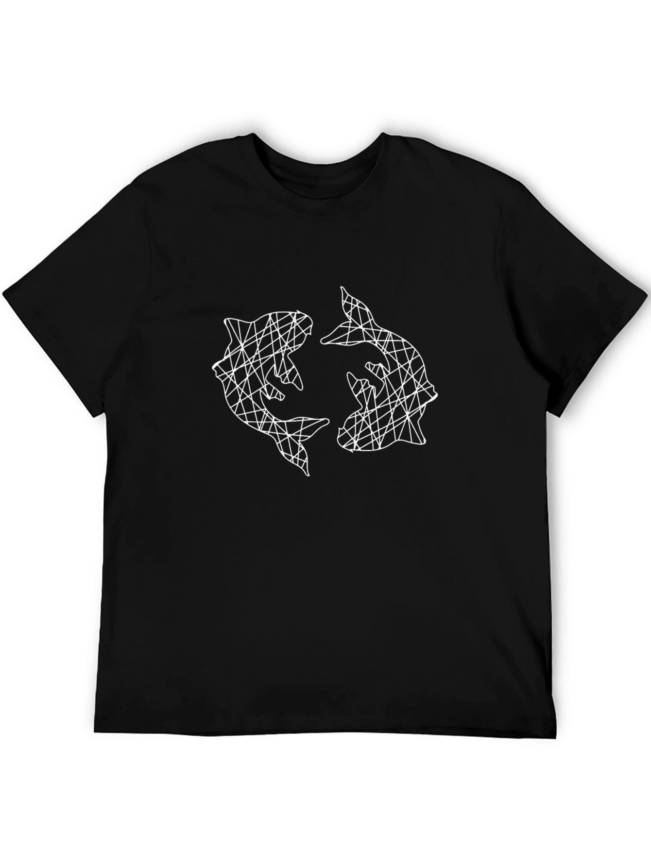 Geometric Dolphin Graphic Tee - Stylish & Unique Design
