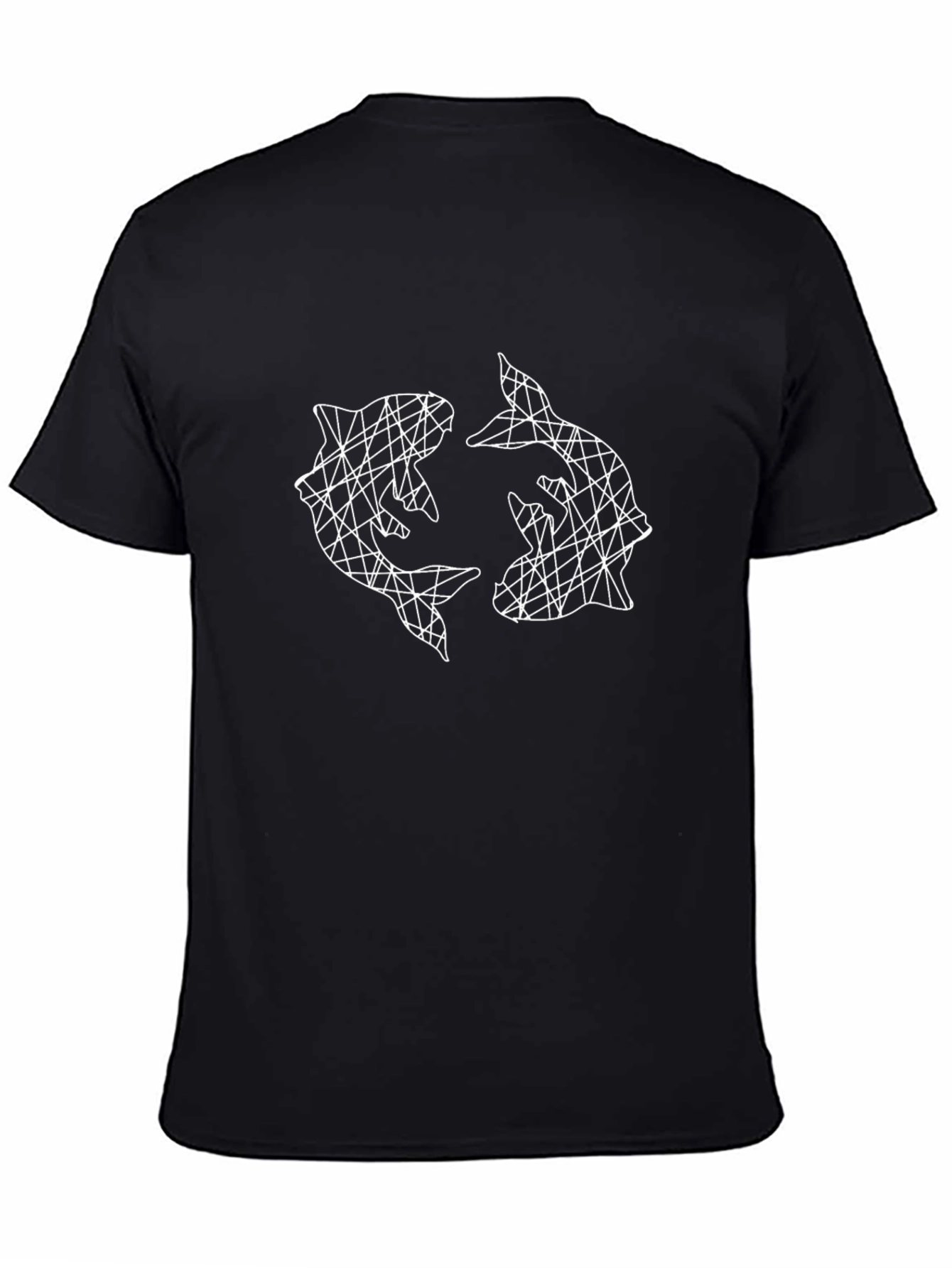 Geometric Dolphin Graphic Tee - Stylish & Unique Design