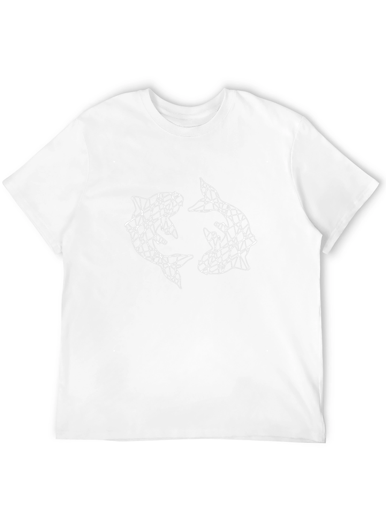 Geometric Dolphin Graphic Tee - Stylish & Unique Design