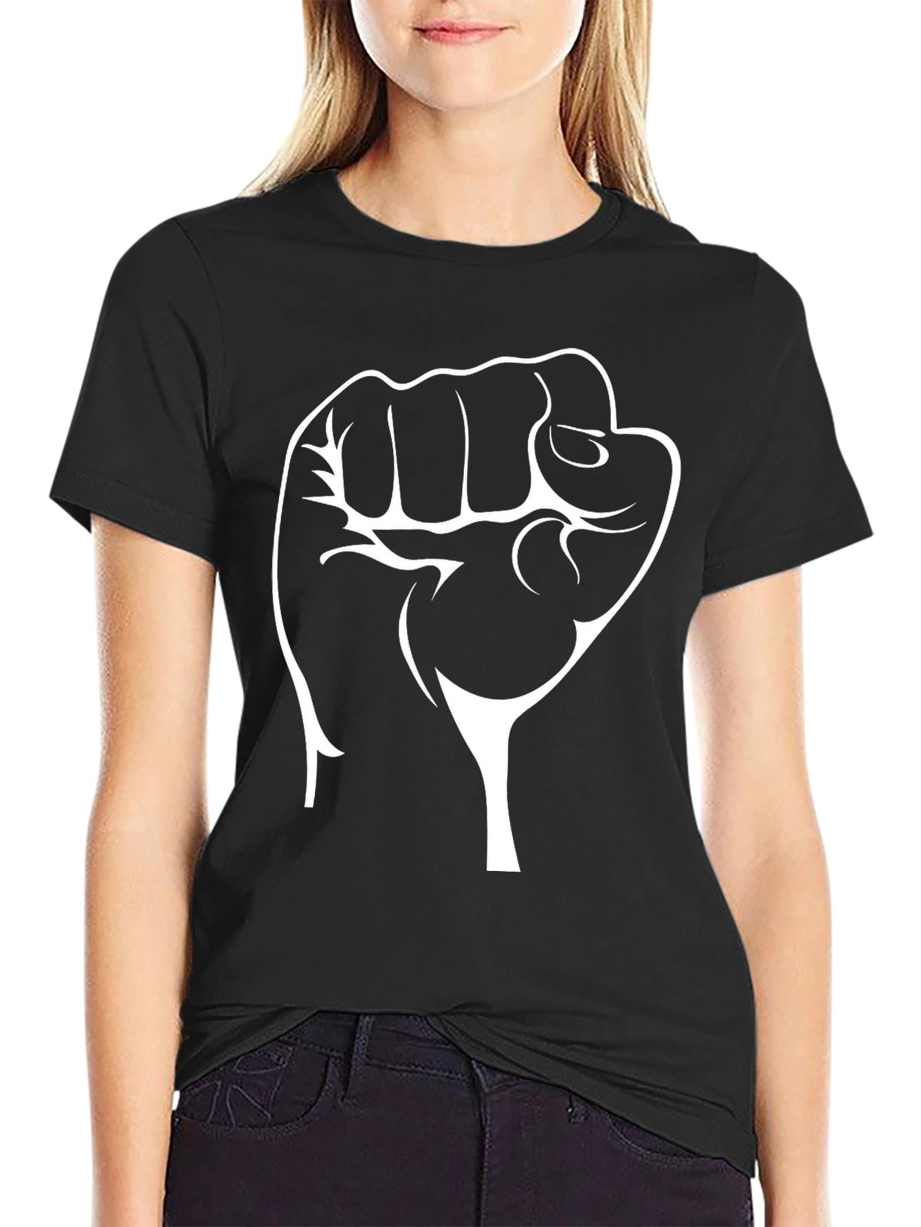 Black Power Fist Graphic T-Shirt