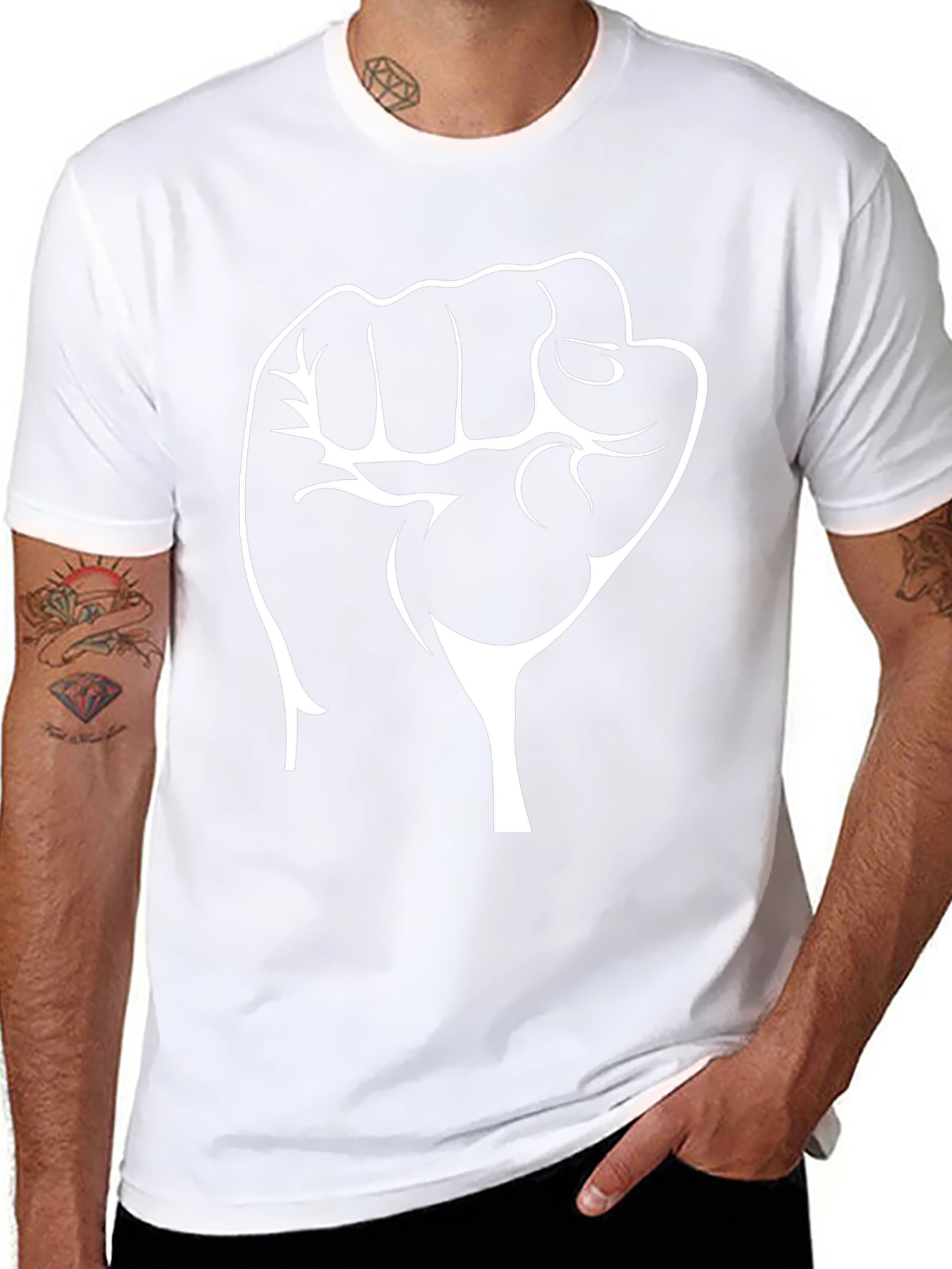Black Power Fist Graphic T-Shirt