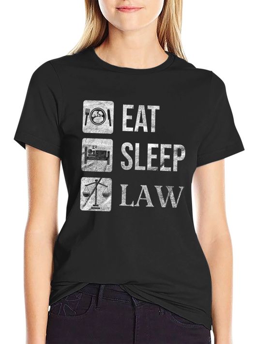 Eat Sleep Law Black T-Shirt