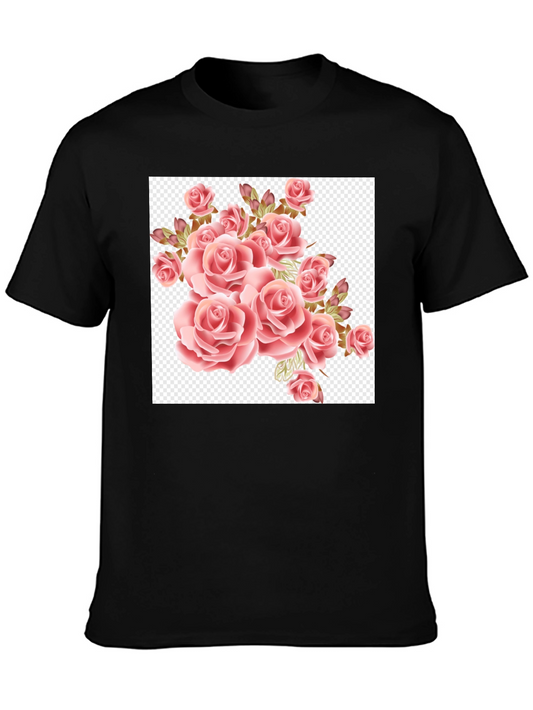 Floral Roses T-Shirt - Soft Graphic Tee