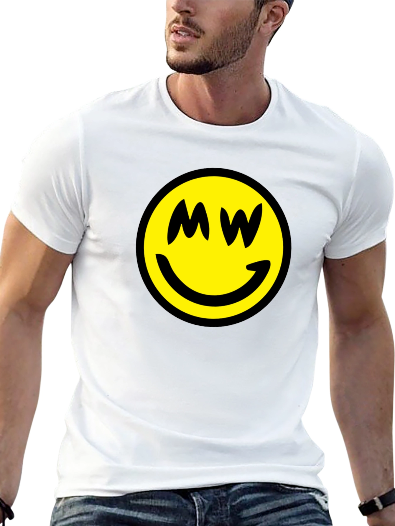 Smiley Face MW Black T-Shirt