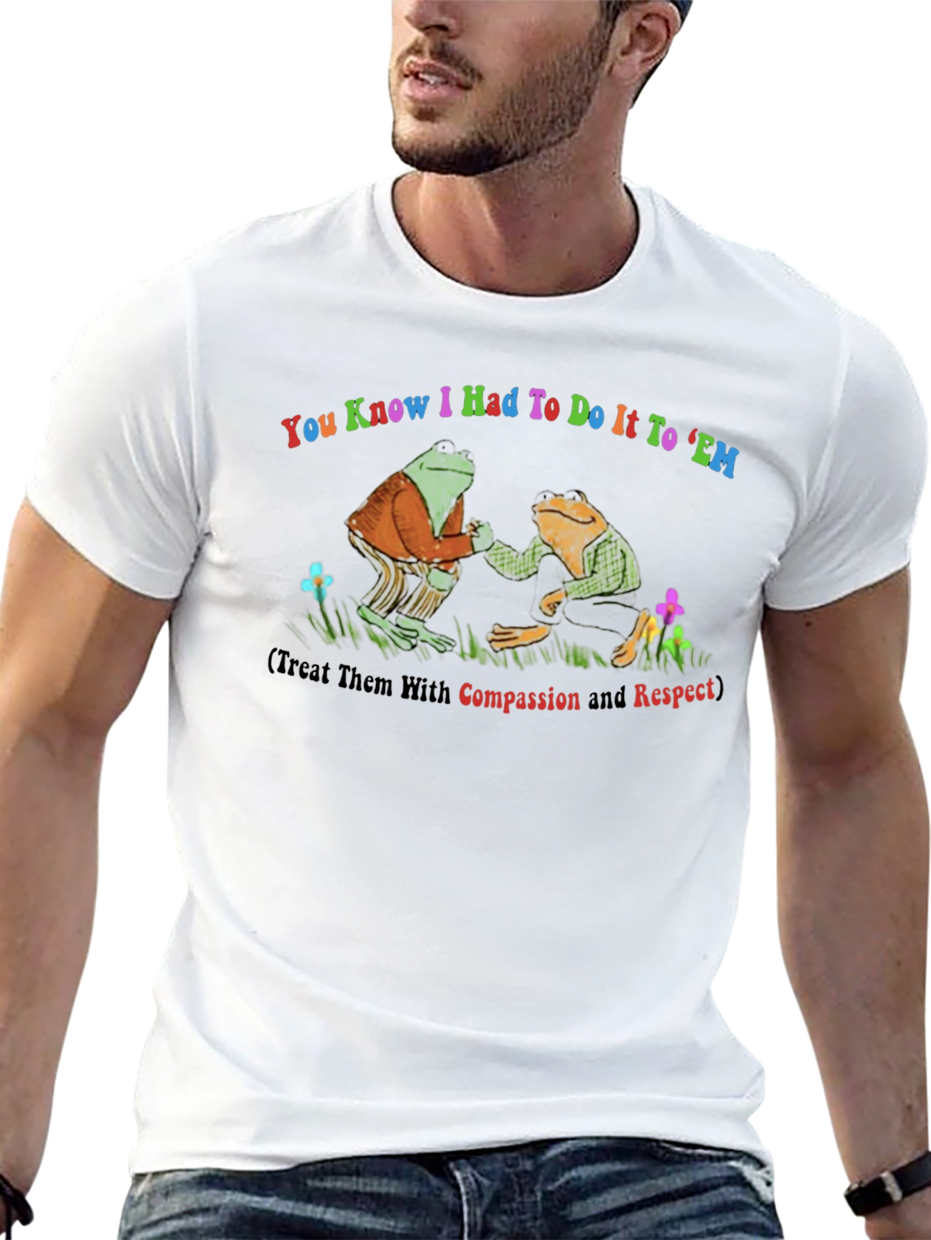Frog Compassion Black T-Shirt