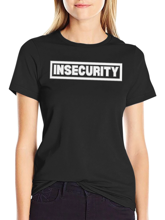 Insecurity Graphic Tee - Black Casual T-Shirt